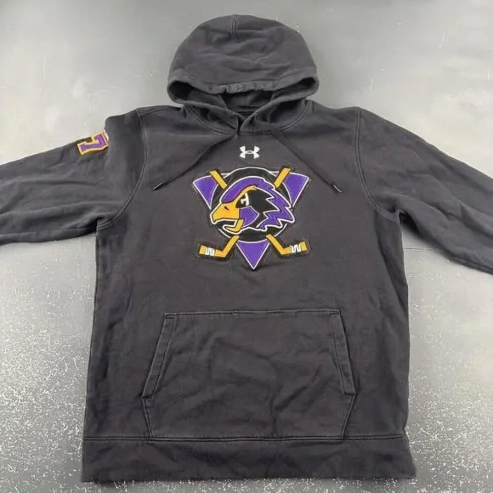 Chaska Hawks Hockey Hoodie Mens Large Black Minnesota High School Under Armour